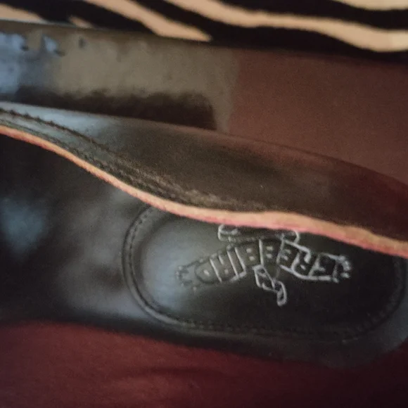 Freebird Dark Brown Leather Ankle Strap Flats - Picture 8 of 9